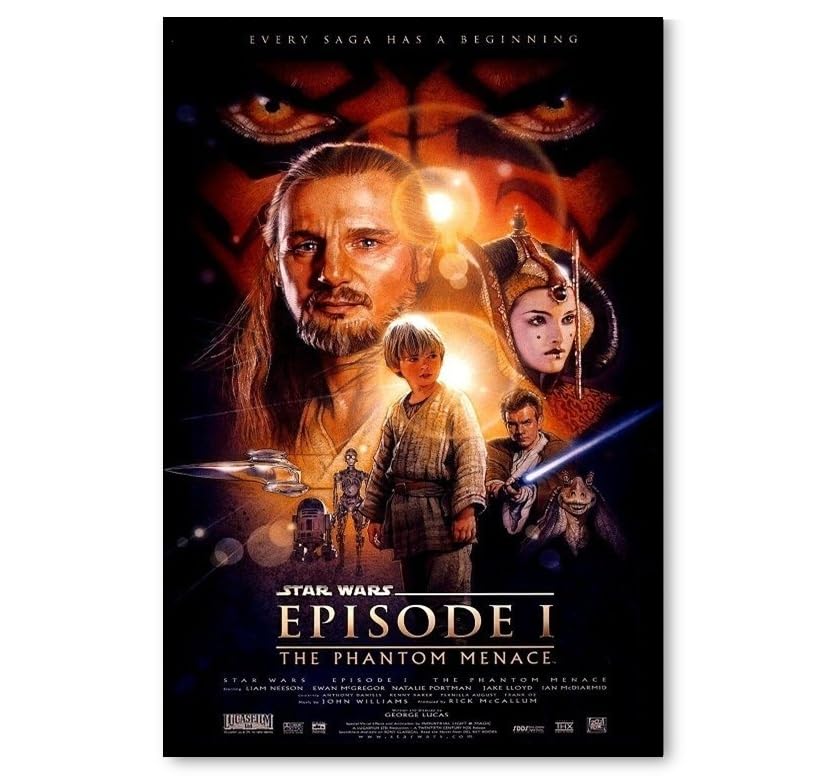 Amazon.co.jp: 映画ポスター スターウォーズ エピソード1 ファントム